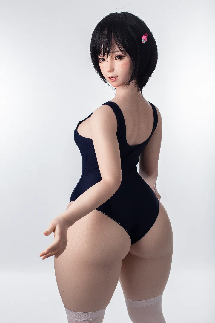 125cm (4ft1) Petite Cup Real Skin Texture Silicone Sex Doll Sana, ROS Head
